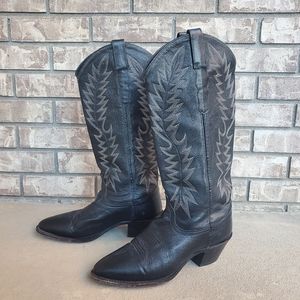 Dan Post Tall black women's cowboy western boots 4040